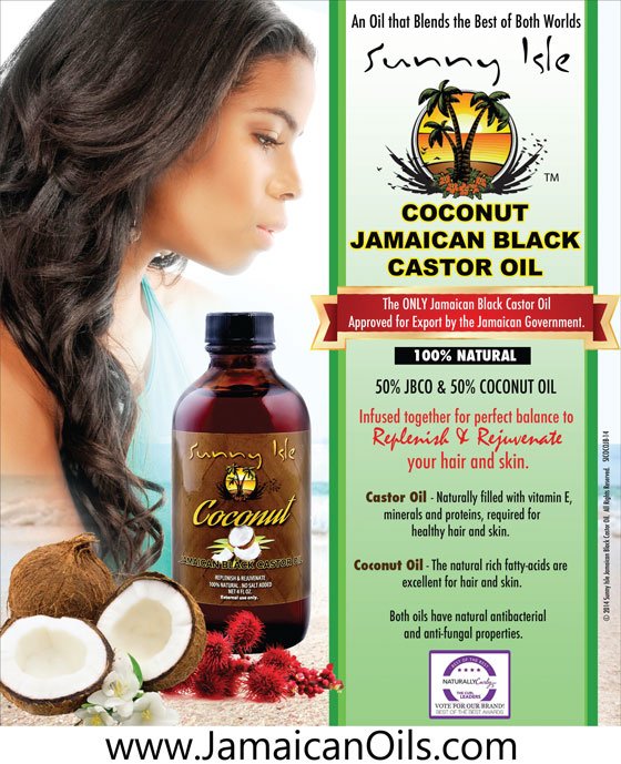 Sunny Isle Coconut Jamaican Black Castor Oil 4oz now available at JamaicanOils.com